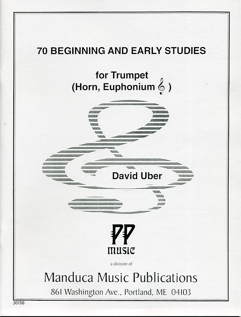 初級者のための70の練習曲（ディヴィッド・ユーバー）（ユーフォニアム）【70 Beginning and Early Studies】